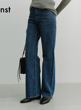 Dunst【白逸帆同款】2026春季新品休闲显高微喇牛仔长裤UDPA6A211