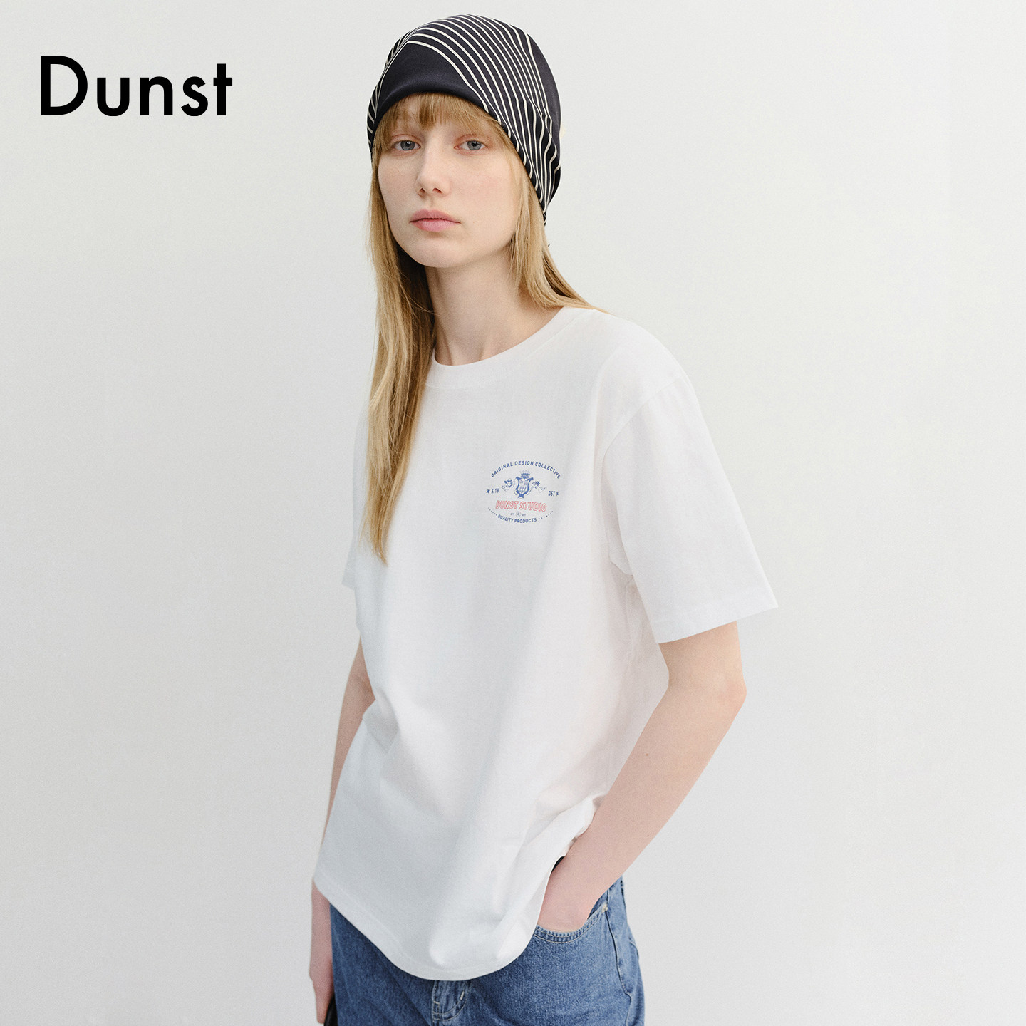 Dunst【允熙yunnnie同款】夏季背部丘比特字体装饰T恤UDTS5B128
