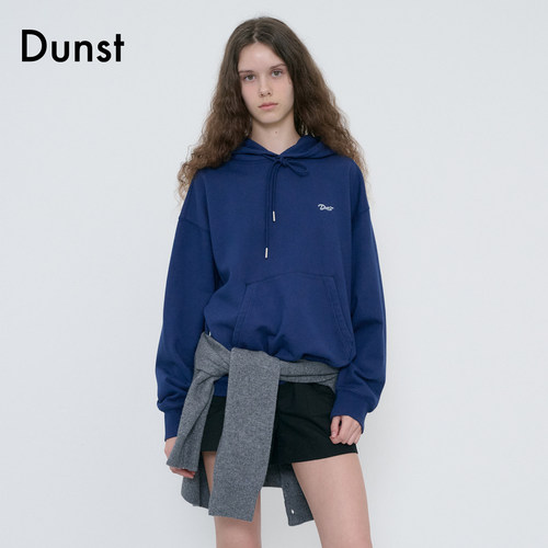 Dunst2026秋季新品中性风复古水洗质感染色宽松连帽卫衣UDTS6C114