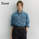 Dunst2026春季 复古上衣UDSH6A101 微宽松中性风时尚 新品 牛仔衬衫
