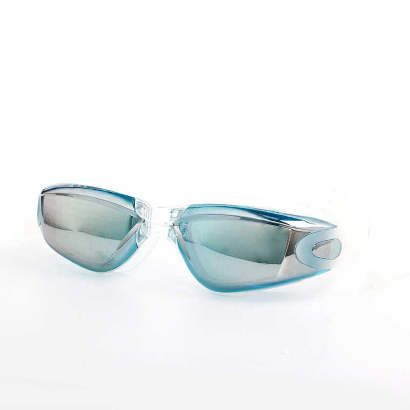 游泳馆专用电镀泳镜防水防雾休闲大气泳镜带耳塞时尚泳镜耳塞一体