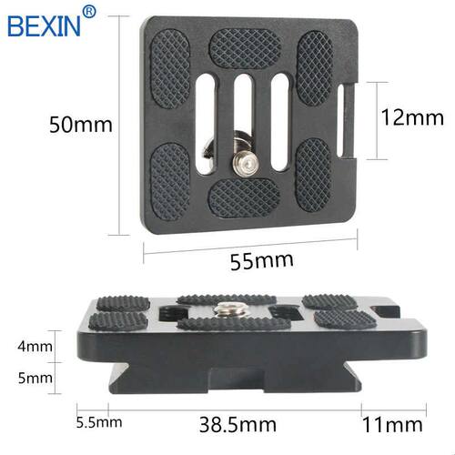 TY50X三脚架快装板 适用思瑞G10相机云台板 C10通用快拆底座 BEXI