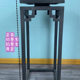 卖家可旋转石雕艺术品展架花架室内客厅多层铁艺电镀烤漆花架搁架