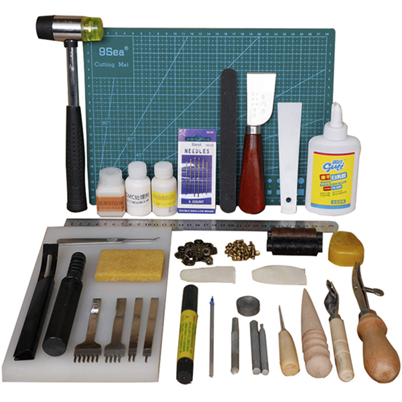 包邮做手工包的皮革皮具diy工具套装皮艺专用钱包材料包制作皮雕