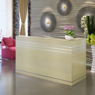 转角收银台公司前台接待台迎宾台维修烤漆桌服装店奶茶店吧台