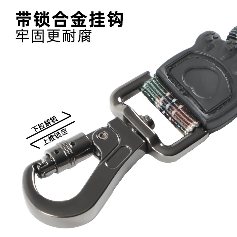 狗狗防爆冲牵引绳金毛拉布拉多大型犬可伸缩遛狗绳马犬加粗柯基犬