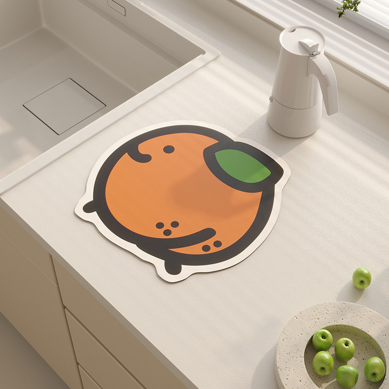 厨房沥水垫吧台杯垫碗垫矽藻泥吸水凉垫台面厨具免洗可擦防烫隔热,居家布艺,厨房地垫,淘宝优惠券,粉丝福利购,淘宝优惠卷