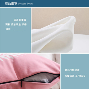 芭蕉叶柠檬图案绒布双面抱枕客厅沙发装饰靠枕床头靠背腰枕套定制