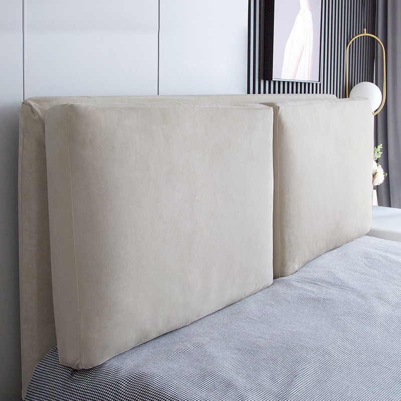 床头套罩软包全包通用麂皮绒轻奢高级北欧风格新保护套万能床头罩