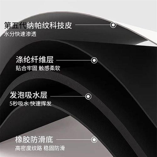 L型厨房地垫简约灰系软硅藻泥吸水防滑可擦免洗地毯耐脏家用脚垫