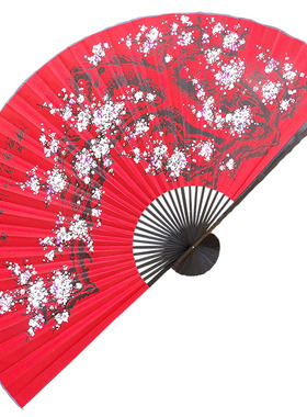 超大壁挂扇装饰折扇工艺画扇客厅房间婚庆摄影道具舞台布扇子梅花