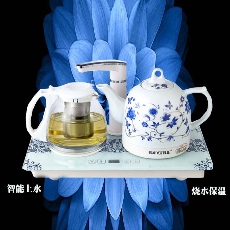 陶瓷电热水壶自动上水智能保温全自动防干烧自吸水抽水泡茶烧水壶
