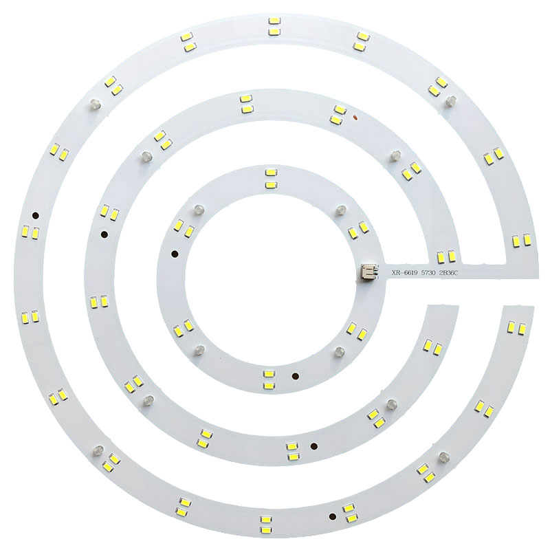 led吊扇灯替换吸顶灯圆形灯板环形模组贴片风扇灯芯超亮暖光灯片