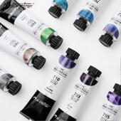 马蒂尼分层色艺术家级色沉淀矿物色特殊色透明管装 水彩颜料分装