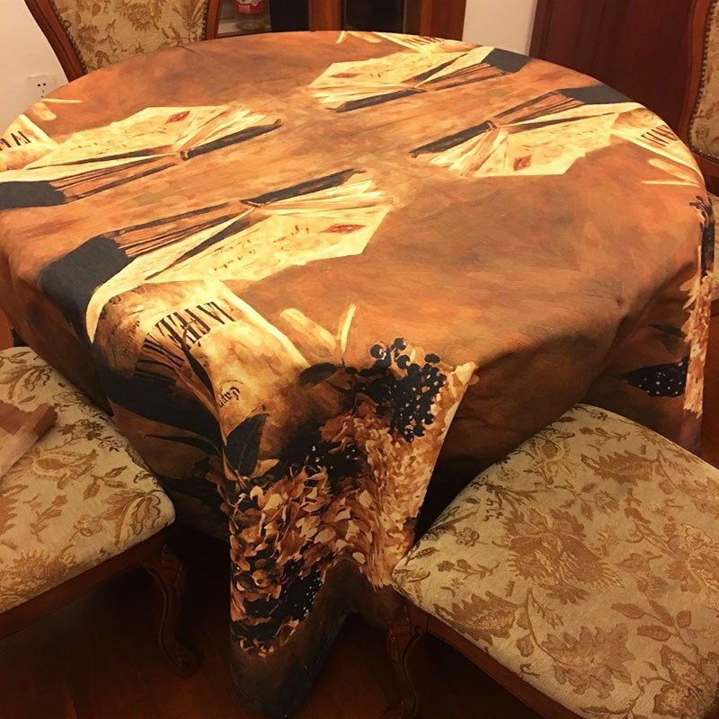 定制美式乡村怀旧复古正长方形圆餐桌布艺工业风台布茶几布盖巾布,居家布艺,桌布,淘宝优惠券,粉丝福利购,淘宝优惠卷