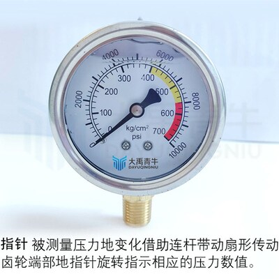 注浆机压力表注浆机配件水固化注浆机压力表高压表堵漏抗震压力