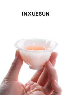 采购产品高端冰玉瓷茶杯，精致高挑的德化白瓷功夫茶具，茶杯，客