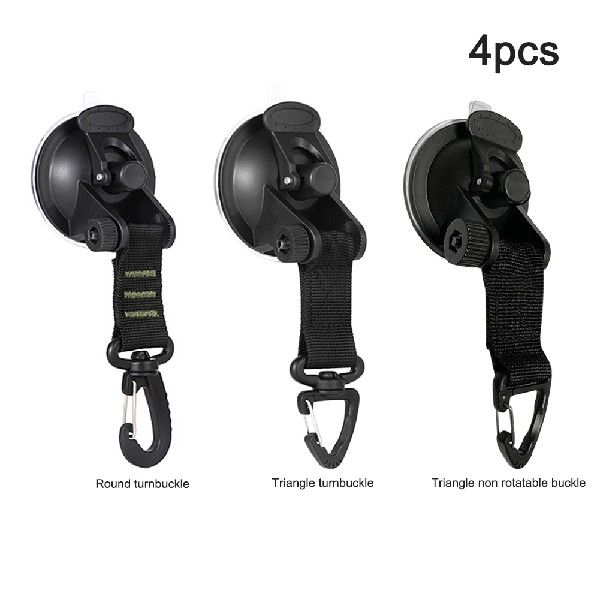4pcs Outdoor Suction Cup Anchor Securing Hook Tie Down