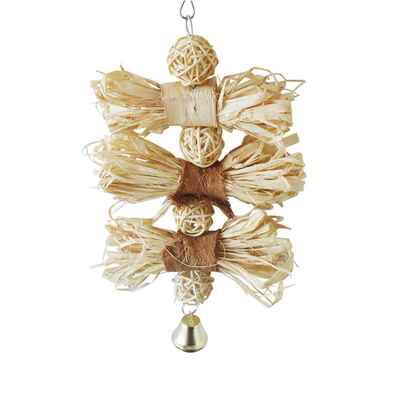 极速Cockatiels Macaw Parakeet Hanging Sepak Takraw Nest Stra