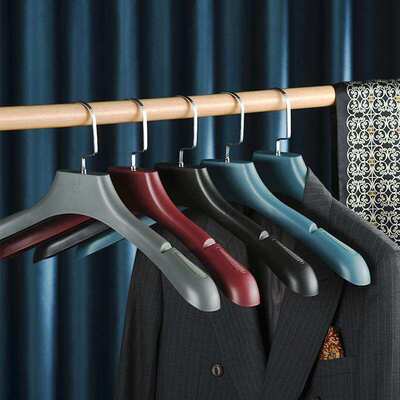 极速Suit hanger Wide shoulder plastic household clothes hang
