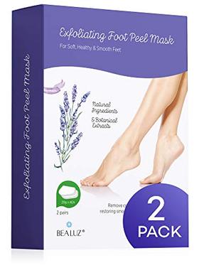 2 Pairs Foot Peel Mask Exfoliant for Soft Feet in 1-2 Weeks