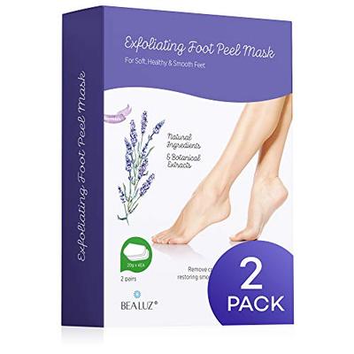 2 Pairs Foot Peel Mask Exfoliant for Soft Feet in 1-2 Weeks