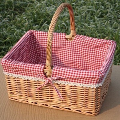 极速Rattan weaving, willow, bamboo basket, shopping basket,