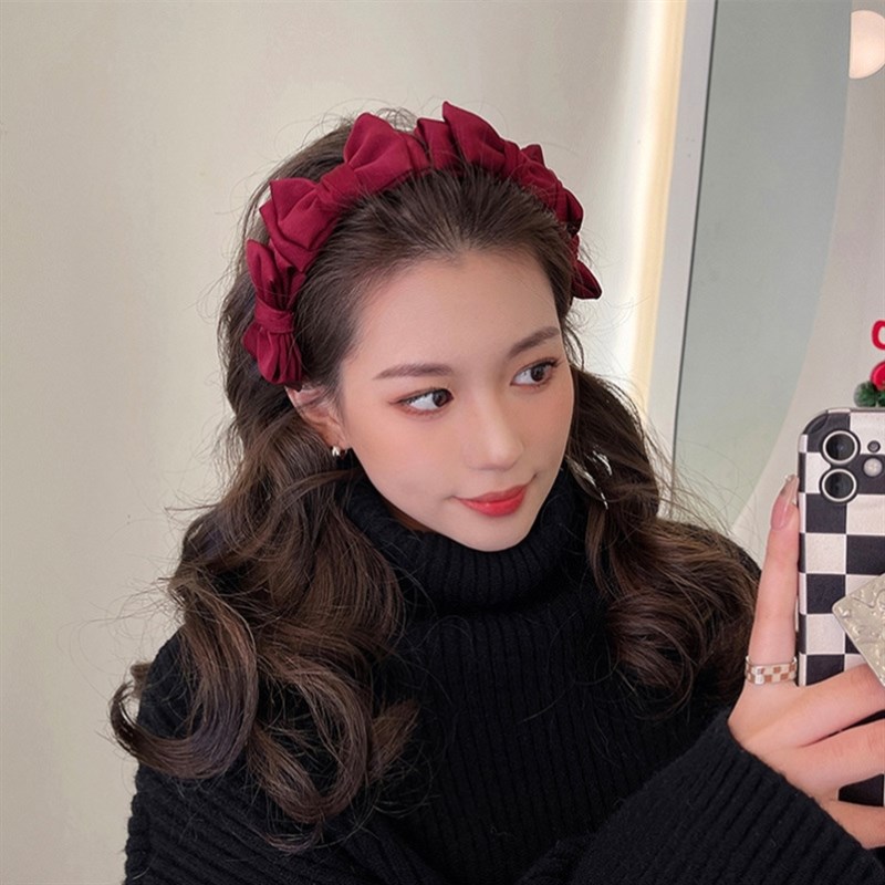 蝴蝶结发卡压发发箍女百搭网红浪漫法式2023年新款头饰高级感发箍