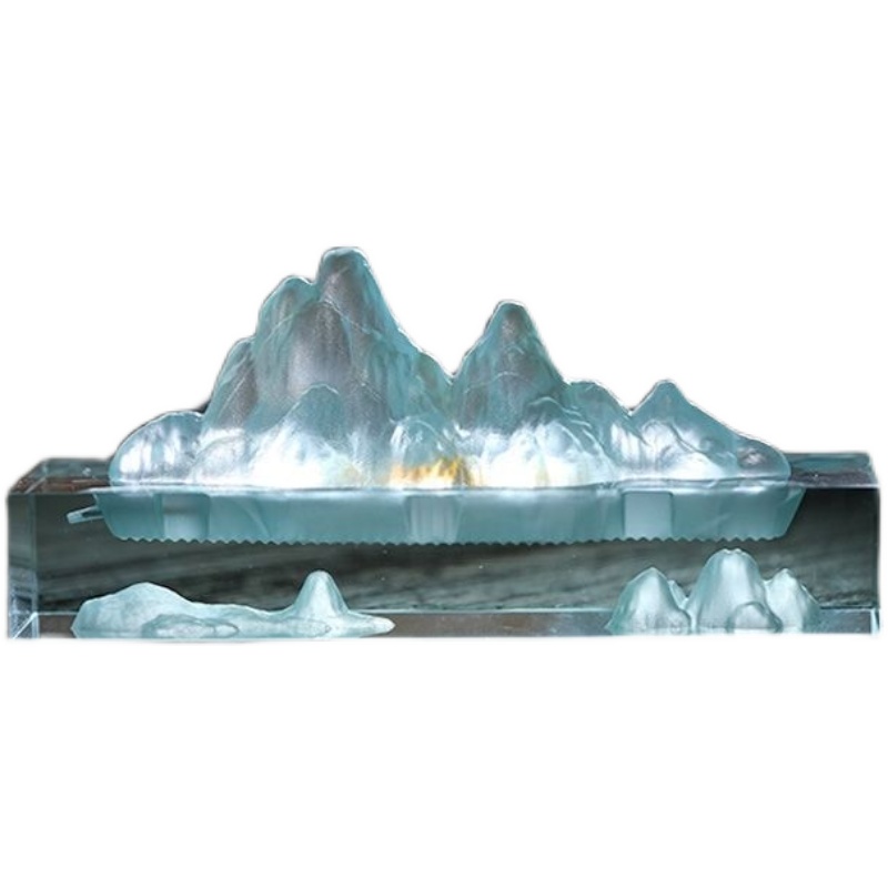 琉璃山水摆件线香插香座香炉卧香熏炉茶道檀香沉香炉笔搁笔架镇纸