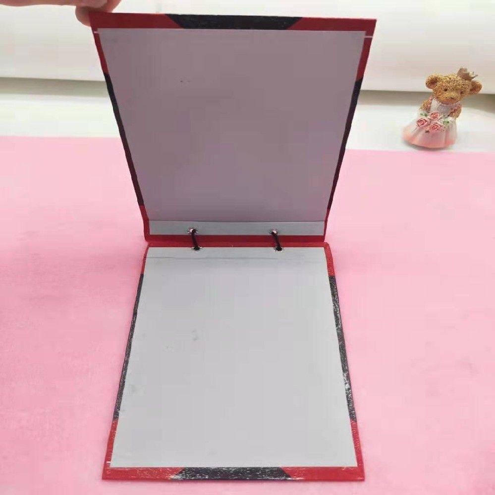 学生本皮16K黑色32K中小学生本皮练习帐皮作业本夹子账绳本夹纸壳