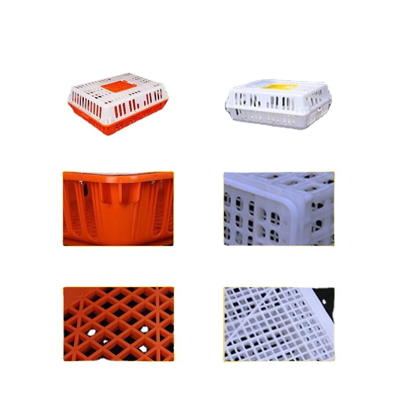鸡笼周转箱成鸡运输笼鸡鸭鹅鸽子家禽运输筐家用加厚塑料鸡笼兔笼