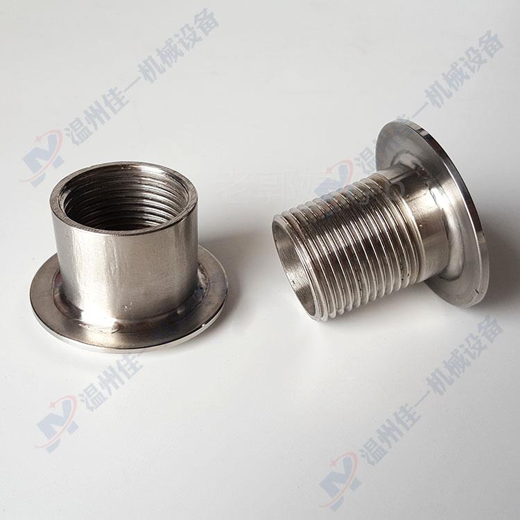 。304不锈钢双片穿墙套管接头 不锈钢内外丝穿墙管接头 过墙管接