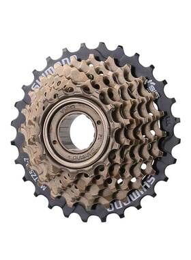 禧玛诺TZ500/TZ21飞轮登山自行车6速7速18/21速旋飞旋式齿轮配件