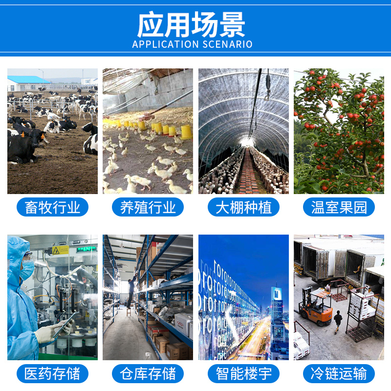 。冷藏库用温湿度计远程温湿度监控专药店机房冷藏库大棚专用数据