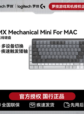 罗技大师系列MX Mechanical MINI Mac键盘无线蓝牙双模办公游戏