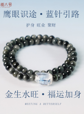 鹰眼石女士招财金生水旺双圈