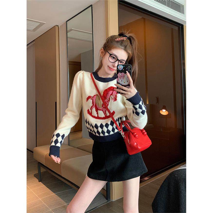 套头欧货毛衣女秋季2025新款慵懒风高级感打底内搭针织衫上衣冬,个性定制/设计服务/DIY,棉服工装,淘宝优惠券,粉丝福利购,淘宝优惠卷