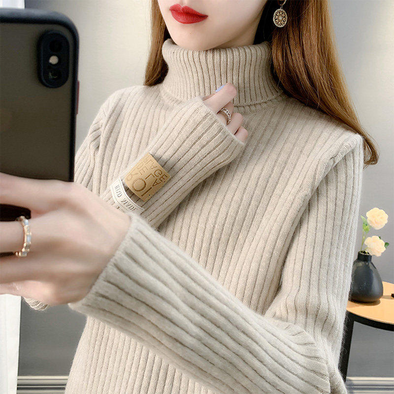 2025年秋冬新款高领毛衣女套头加厚保暖软糯系内搭针织衫女打底衫,个性定制/设计服务/DIY,棉服工装,淘宝优惠券,粉丝福利购,淘宝优惠卷