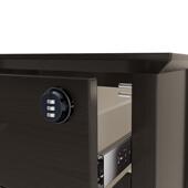 柜子密码 锁办公桌抽屉三联锁文件柜机械数字密码 锁三连长杆正面锁