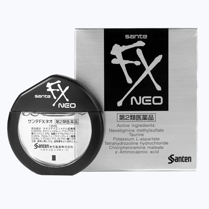 4瓶日本参天FX眼药水NEO银装眼药水12ml