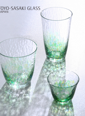 原装进口 东洋佐佐木 水之彩系列 手工制强化水晶杯 甜美治愈系