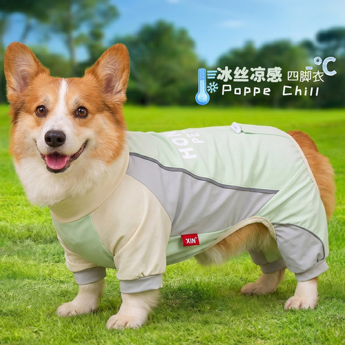 冰丝凉感！狗狗四脚凉凉衣