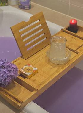 Bamboo bathtub shelf bathtub board batIh folding bathtub tra