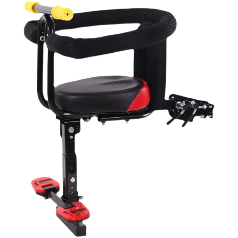 电动瓶单车儿童座椅宝宝安全座椅0–12岁前置儿童可摺叠坐凳