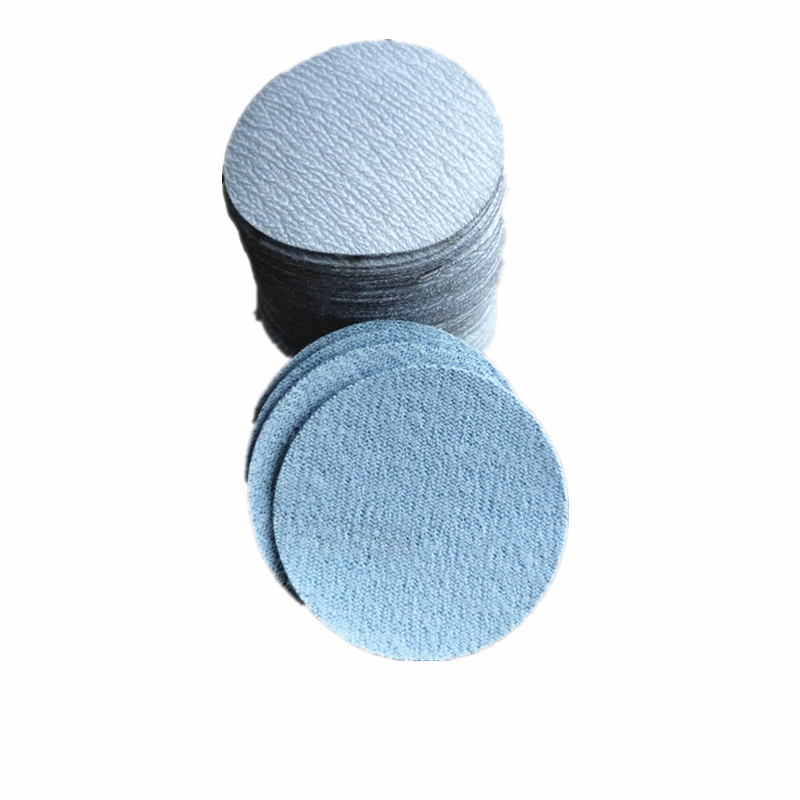 5寸圆形砂纸直径50mrm植绒砂纸研磨机打磨抛光砂纸自粘盘沙纸片