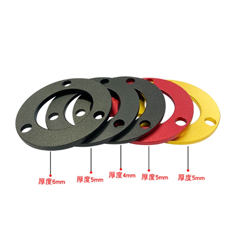 电动车小牛N1/M战速改装碟煞垫高铝合金电机凸缘垫圈3孔7.0孔距