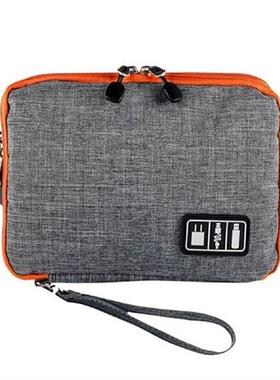Electronics Organizer Zipper Closure Oxford Cloth Double
