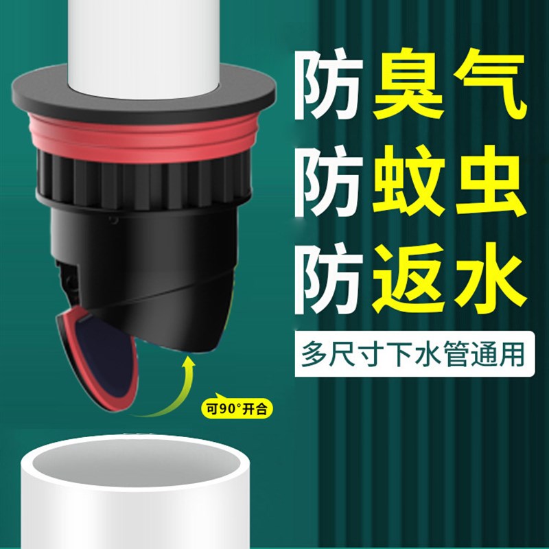 下水管道防返臭神器密封塞厨房排水管洗菜盆洗衣机洗手脸盆堵口器