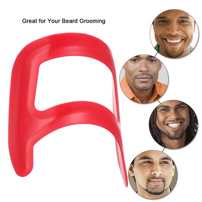 极速1Pc Men Beard Shaping Styling Template Beard Stencil Com