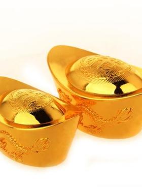 金元宝*供佛财神摆件*合金铜元宝*小摆件带底座*高档精美礼品包邮